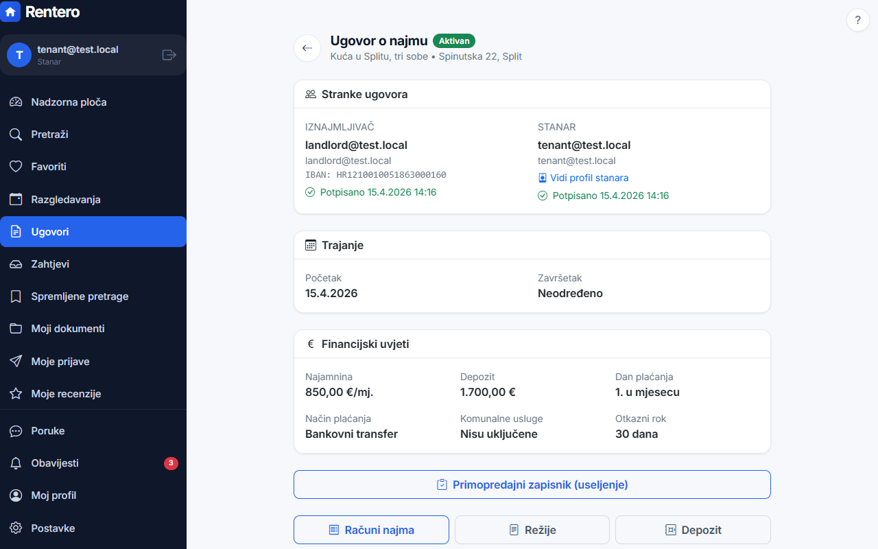 Your contracts – Review the terms | Rentero